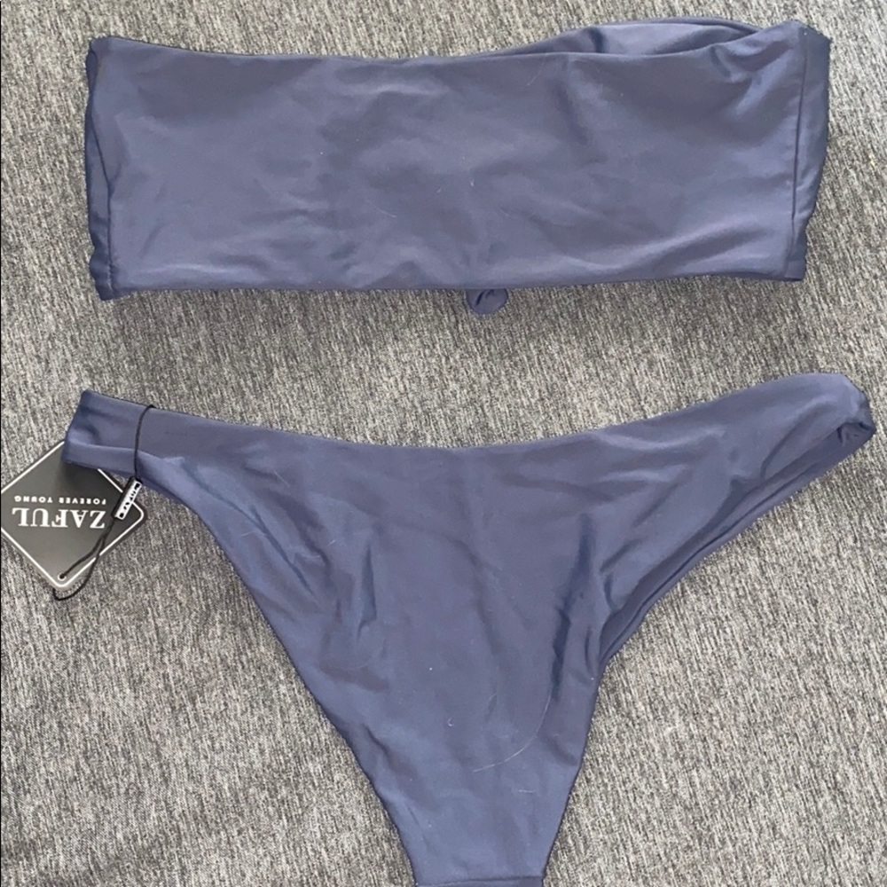 Zaful! Strapless Grayish Purple Bikini NWOT! - Picture 2 of 3